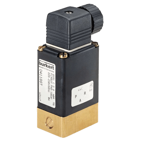 Burkert Direct-Acting 2/2 or 3/2-Way Pivoted Armature Valve, 0331 Ex